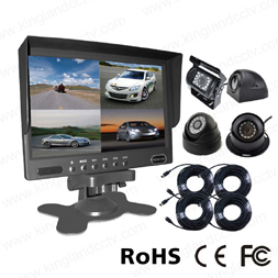 4CH 7 inch Car Rear View System with Quad Monitor(KL-S7114)